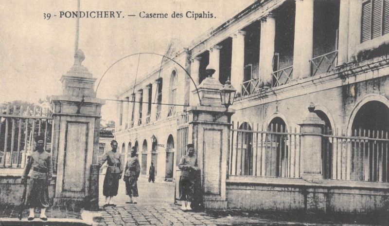 03-05 - Pondichery - caserne cipahis (rue Dumas) - 1